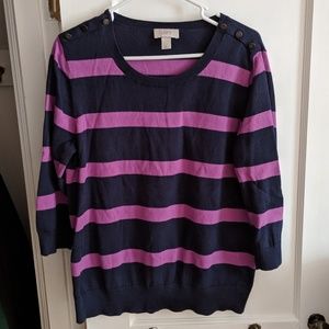 Loft women's striped sweater